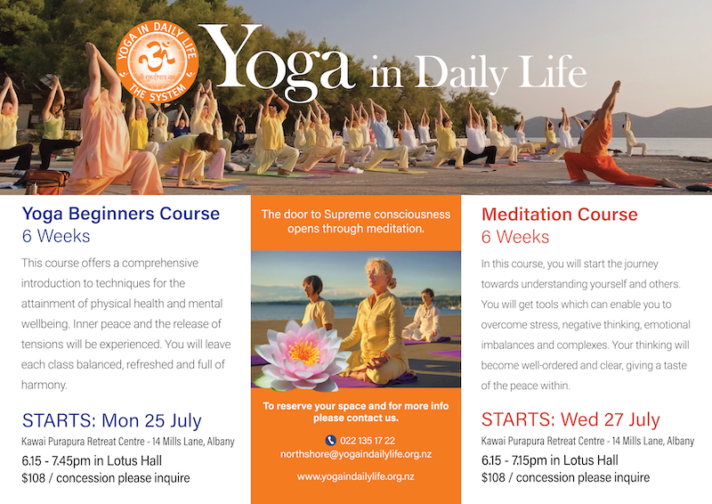 Yoga Courses July flyer A5 V3